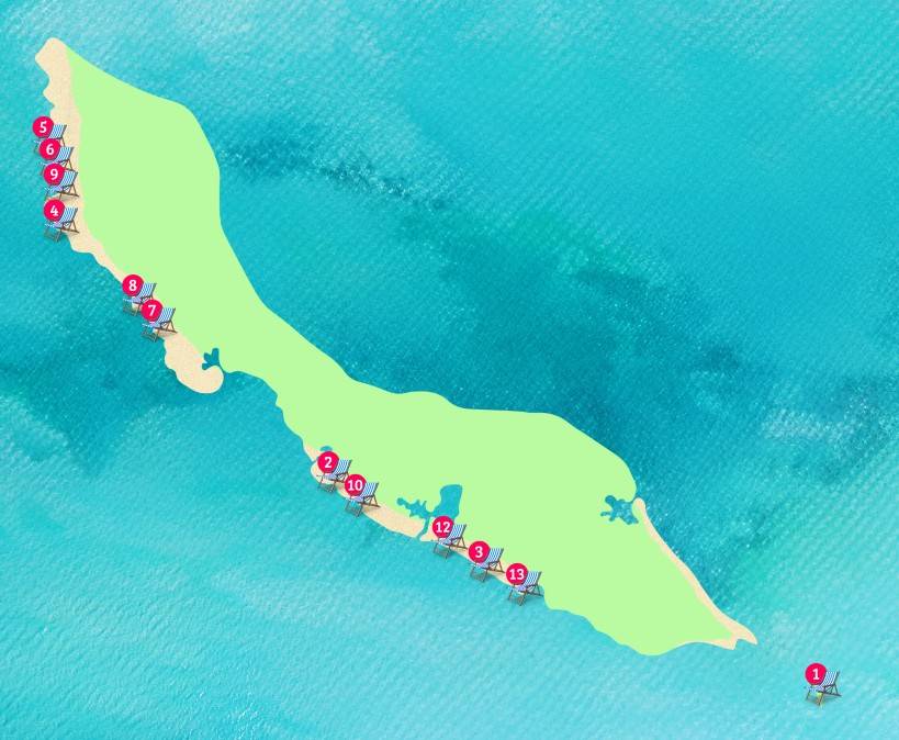 curacao-stranden-kaart