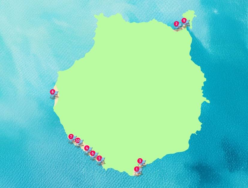 stranden-gran-canaria-kaart